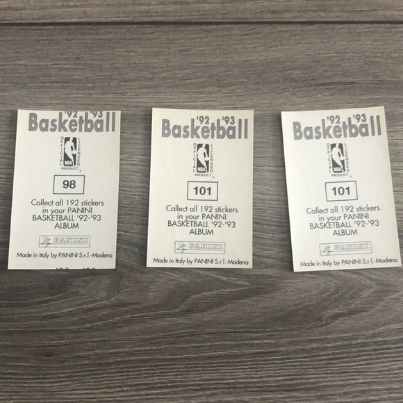 34 ‘92-‘93 panini basketball sticker cards - Picture 2 of 8